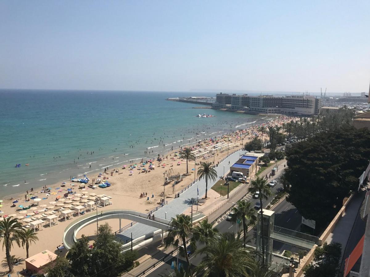 Atico De Lujo Con Vistas Al Mar, Primera Linea Playa Del Postiguet Alicante Exteriér fotografie