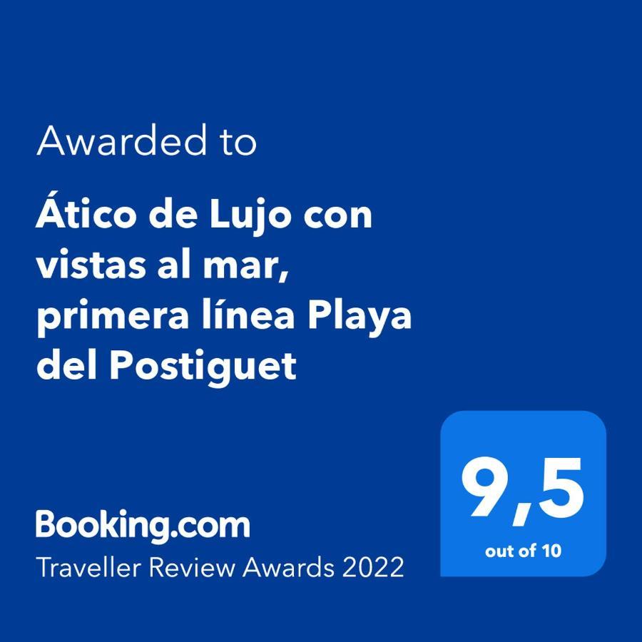 Atico De Lujo Con Vistas Al Mar, Primera Linea Playa Del Postiguet Alicante Exteriér fotografie